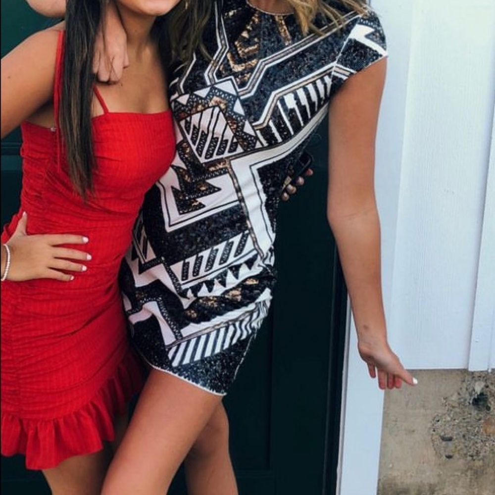 Express Sequin Mini Dress - image 1